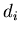 $d_{i}$